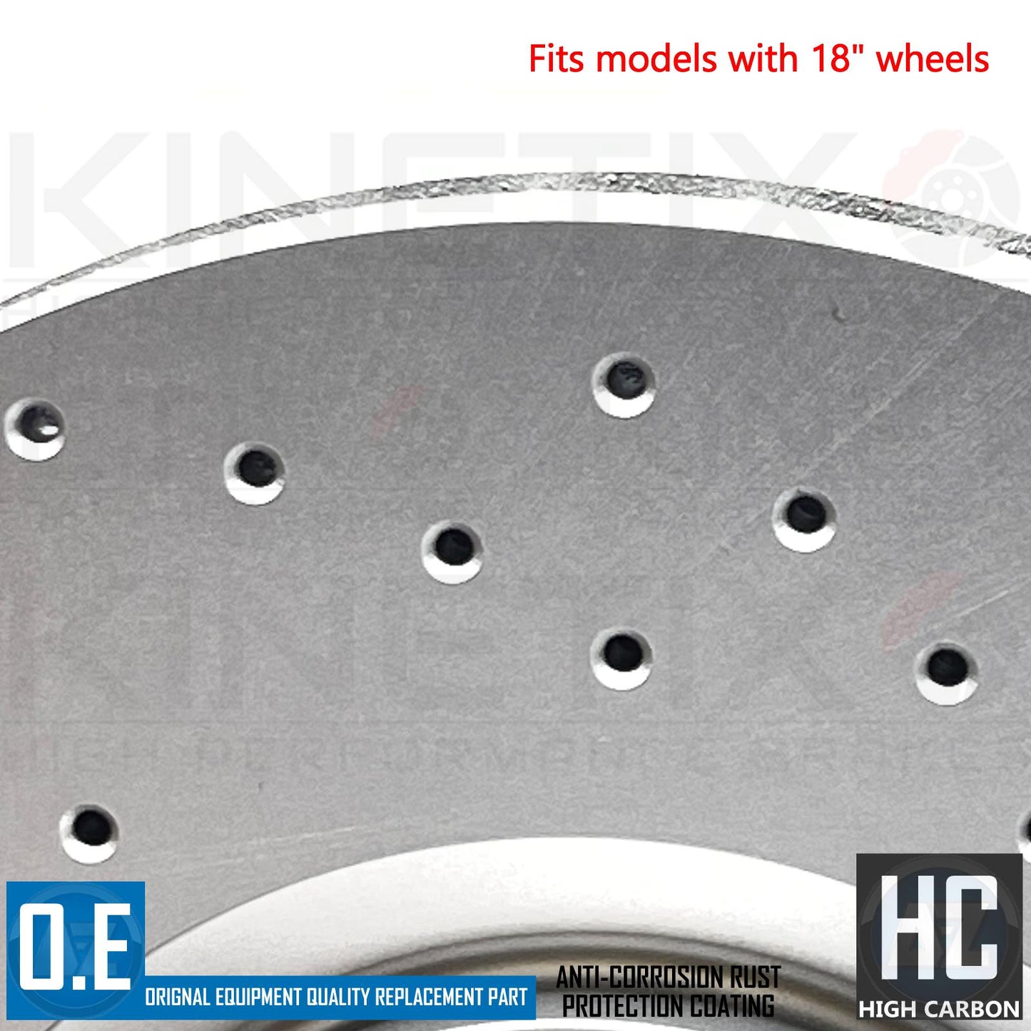 FOR POLESTAR 2 EV 2019- DRILLED FRONT REAR BRAKE DISCS APEC PADS 345mm 340mm