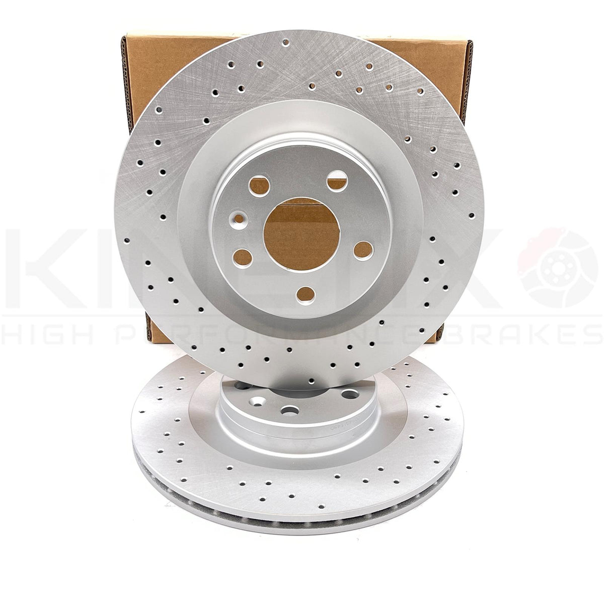 FOR VOLVO S60 S90 T5 R-DESIGN FRONT REAR DRILLED BRAKE DISCS PADS 345mm 320mm