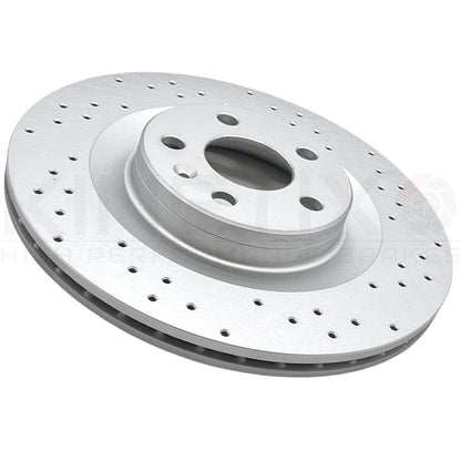 FOR POLESTAR 2 EV 2019- DRILLED FRONT REAR BRAKE DISCS APEC PADS 345mm 340mm
