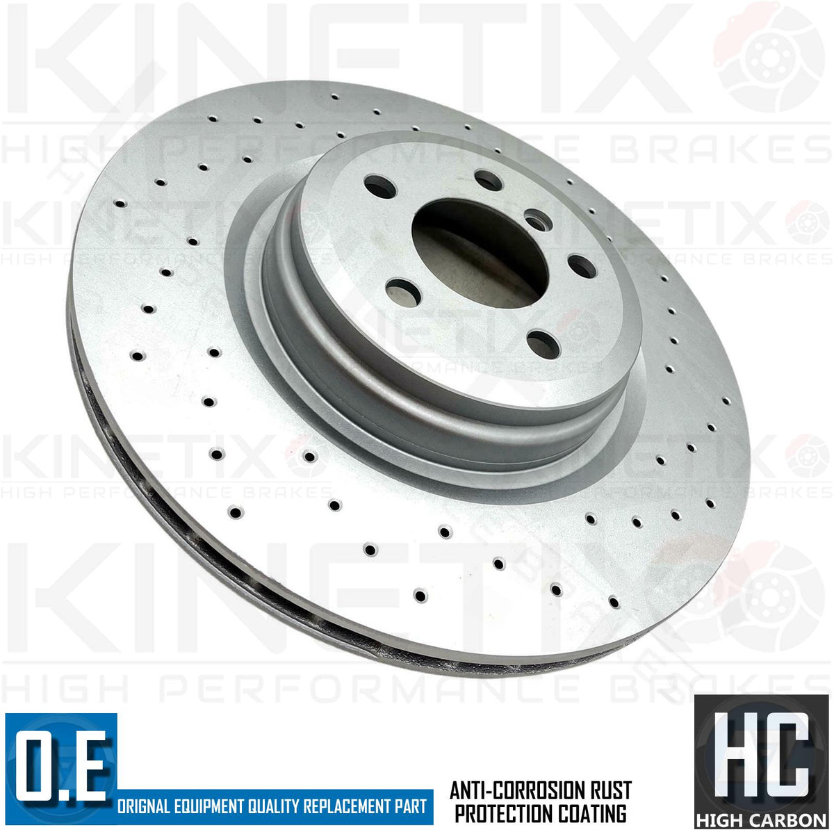 FOR BMW 550i Gran turismo F07 REAR CROSS DRILLED BRAKE DISCS PADS & SENSOR 370mm