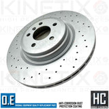 FOR BMW 750d 750i 750Li 760Li F01 F02 F03 F04 REAR BRAKE DISCS PADS WIRE 370mm