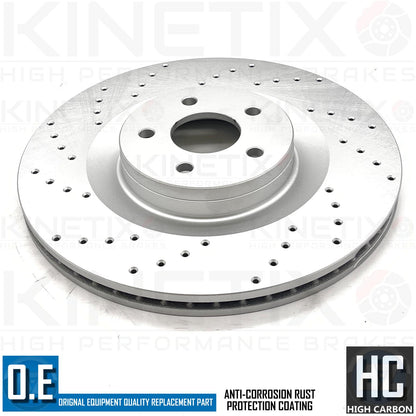 FOR FORD FOCUS RS MK3 2.3 RS 2015- FRONT PERFORMANCE BRAKE DISCS PAIR 350mm