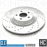 FOR FORD FOCUS RS MK3 2.3 RS 2015- FRONT PERFORMANCE BRAKE DISCS PAIR 350mm
