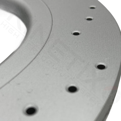 FOR FORD FOCUS RS MK3 REAR CROSS DRILLED PERFORMANCE BRAKE DISCS PAIR 302mm