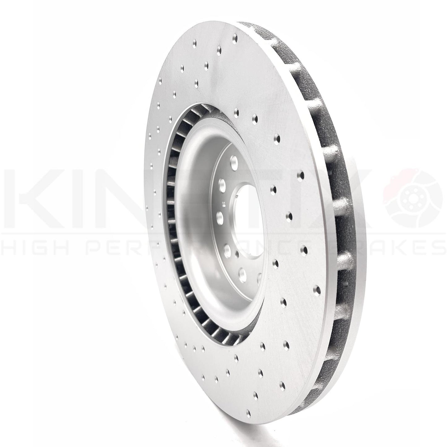 FOR HONDA CIVIC TYPE R FK2 FK8 FL5 DRILLED FRONT BRAKE DISCS CERAMIC RACING PADS 350mm