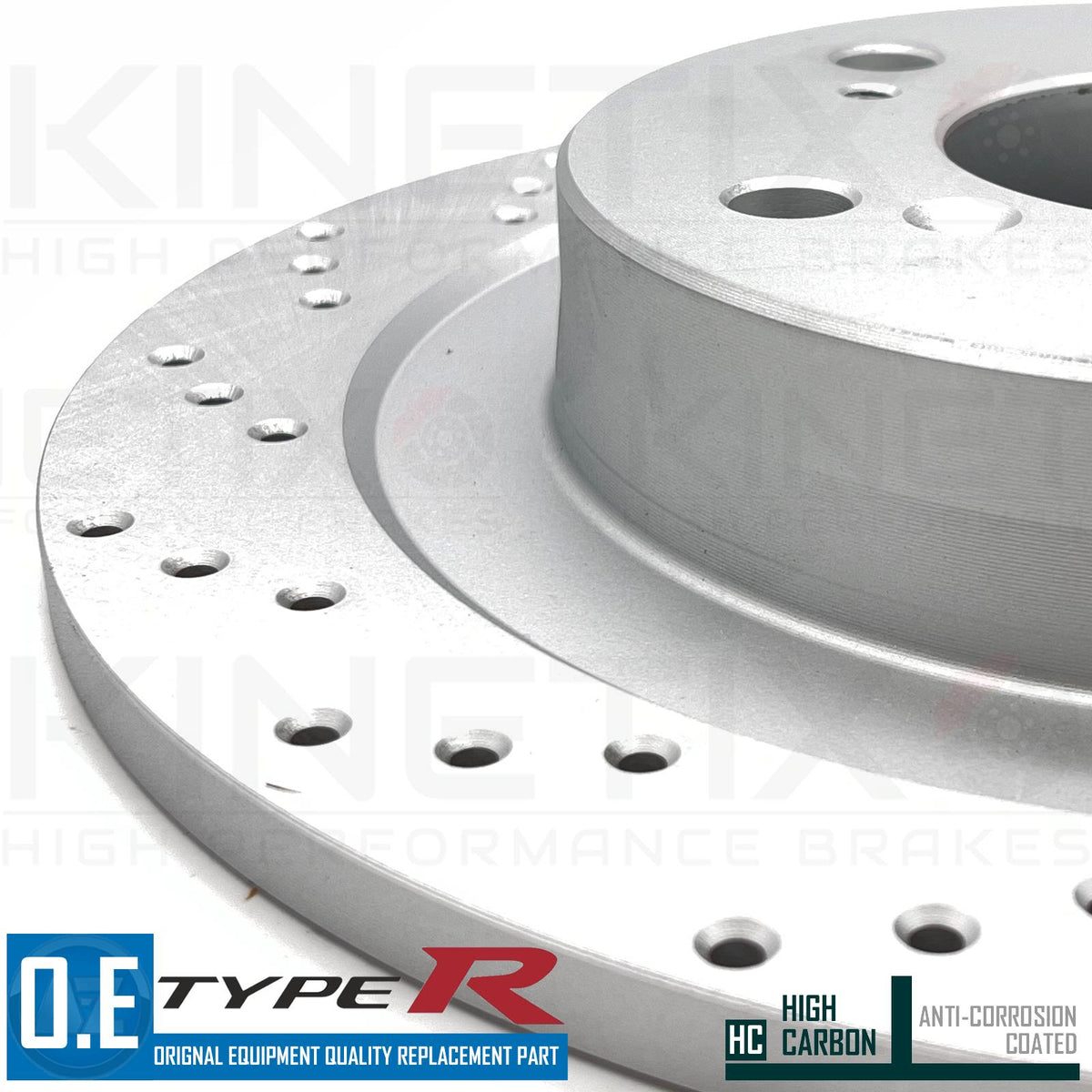 FOR HONDA CIVIC TYPE R FK FK2 REAR DRILLED BRAKE DISCS MINTEX PADS 296mm