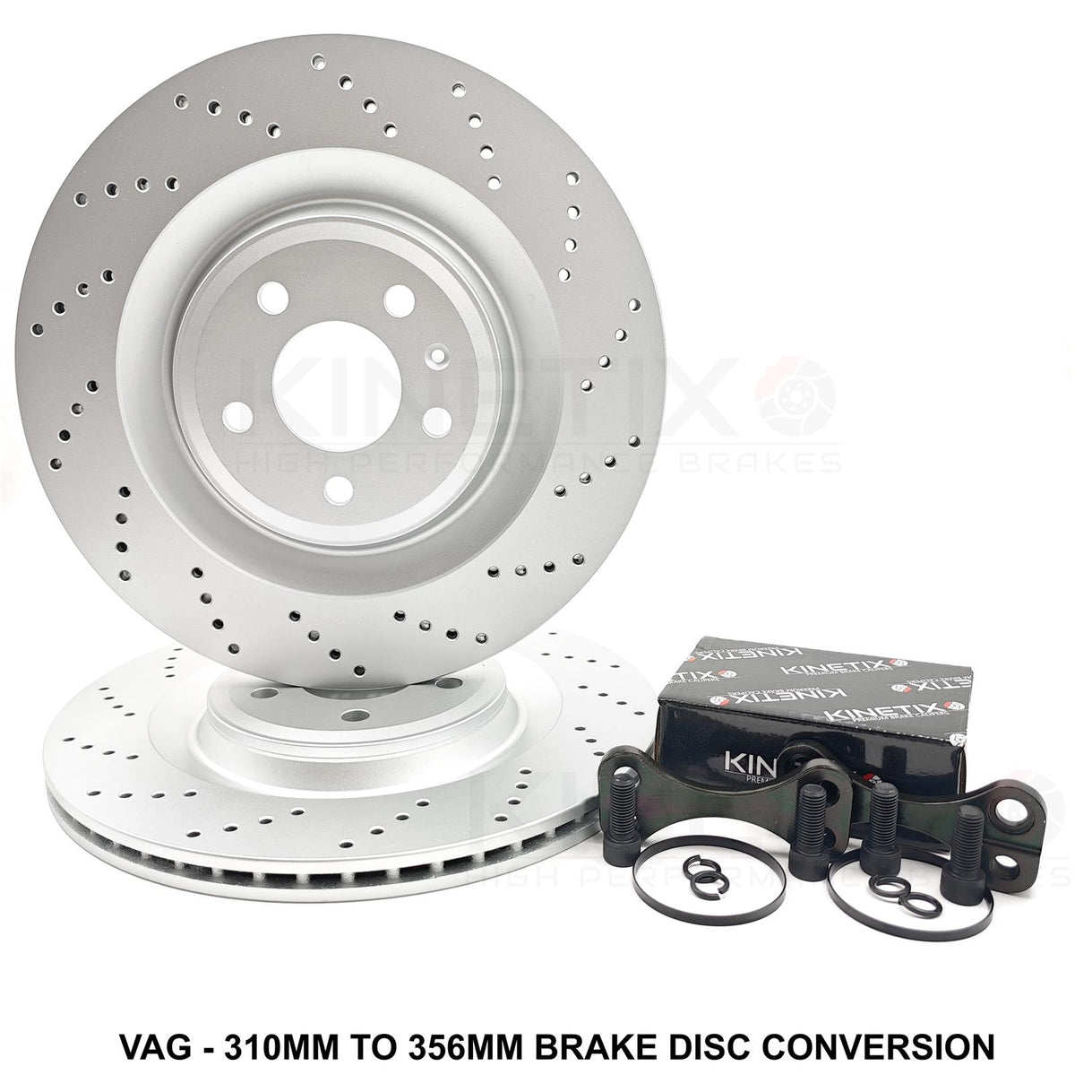 FOR AUDI S3 RS3 8V RSQ3 TTS TTRS SQ2 REAR BIG BRAKE DISCS UPGRADE 356mm X 22mm