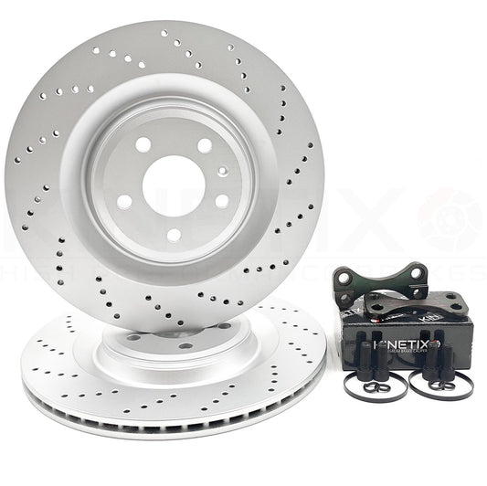 FOR AUDI S3 RS3 8V RSQ3 TTS TTRS SQ2 REAR BIG BRAKE DISCS UPGRADE 356mm X 22mm