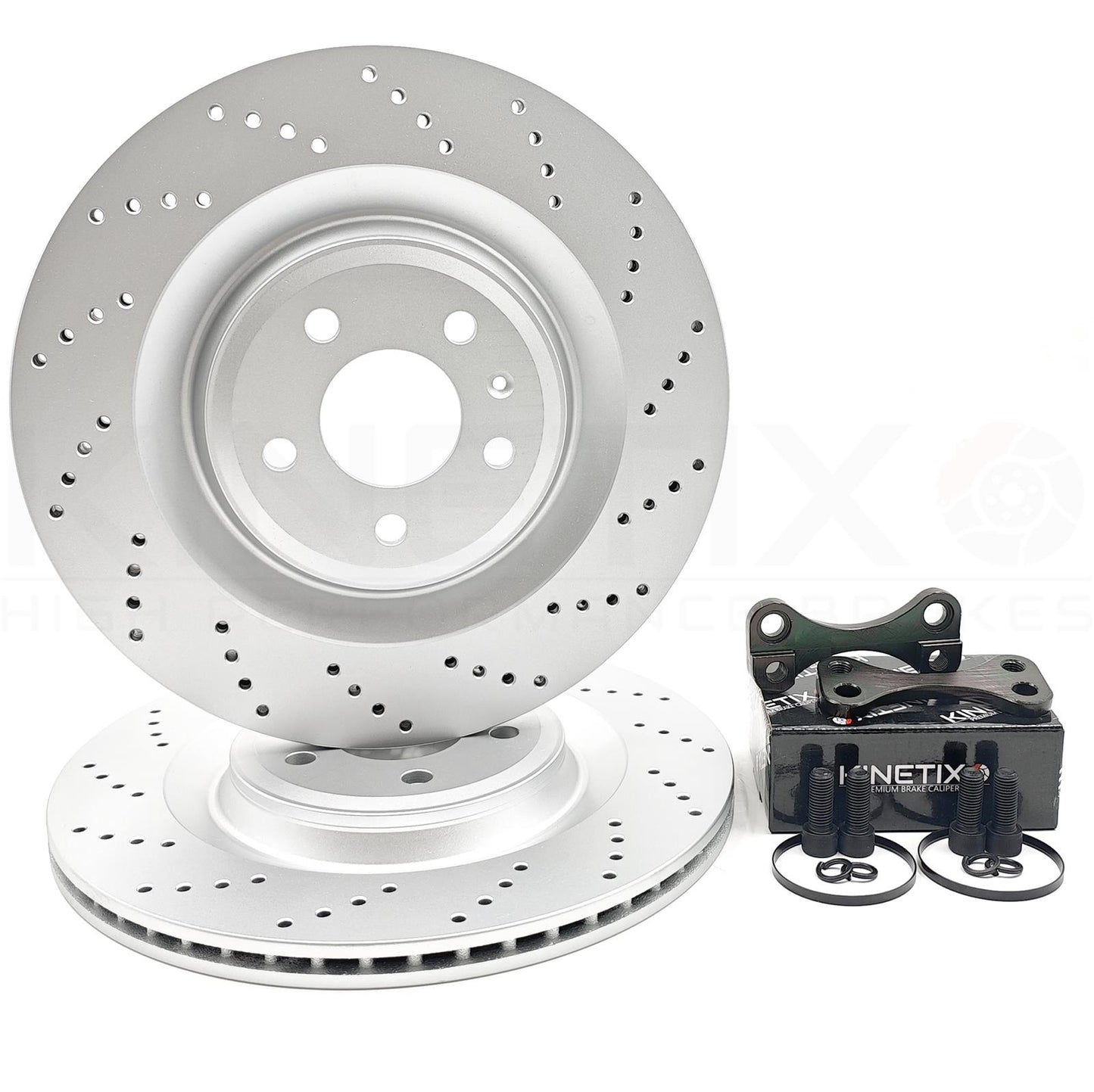 356MM REAR S7 S6 BIG BRAKE DISCS UPGARADE FOR AUDI S3 8V VW GOLF R GTI MK7 / 7.5