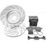 FOR SEAT LEON CUPRA REAR 356mm S6 S7 S8 BIG DISCS BRAKE CONVERSION BRACKETS PADS