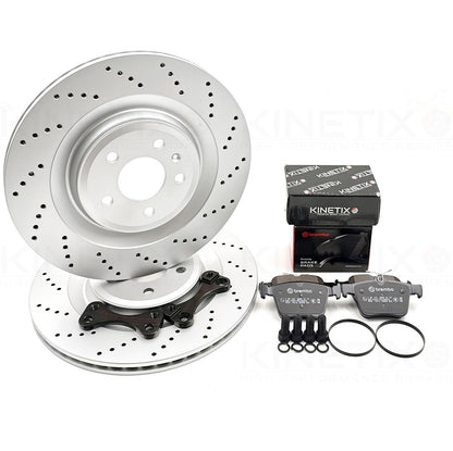 FOR AUDI S3 8V 2012-2020 REAR 356mm S7 BIG DISCS BRAKE CONVERSION BRACKETS PADS
