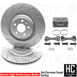 FOR AUDI S3 RS3 8V RSQ3 TTS TTRS SQ2 REAR BIG BRAKE DISCS UPGRADE 356mm X 22mm