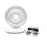 356mm x 22mm Rear Discs Upgrade Kit For Audi S3 RS3 8Y VW Golf R MK8 Leon Cupra