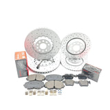 FITS VW TIGUAN R DRILLED FRONT REAR BRAKE DISCS PADS 357mm 310mm 5WA615301A/J