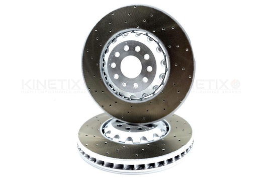 FOR VW TIGUAN R 2.0 R FRONT BRAKE DISCS PAIR 357mm 5WA615301A / 5WA615301J
