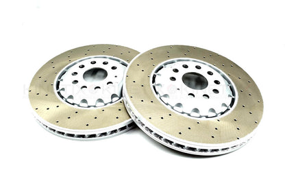 FOR VW GOLF R MK8 FRONT BRAKE DISCS CERAMIC RACING PADS SENSOR 357mm 5WA615301A