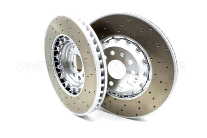 FOR VW GOLF GTI MK8 CLUBSPORT FRONT BRAKE DISCS CERAMIC PADS 357mm 5WA615301A