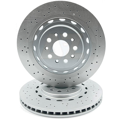 FOR MASERATI GHIBLI 3.0 3.0 D 3.0 S 17- FRONT REAR BRAKE DISCS PADS 360mm 345mm