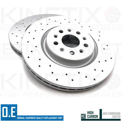 MASERATI GHIBLI 3.0/3.0D (2013-) M157 FRONT REAR BRAKE DISCS PADS SENSORS 345mm 330mm