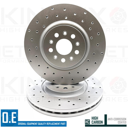 FOR MASERATI LEVANTE 3.0 D 3.0 Q4 DRILLED FRONT REAR BRAKE DISCS 345mm 330mm