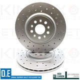 FOR MASERATI LEVANTE 3.0 D 3.0 Q4 DRILLED FRONT REAR BRAKE DISCS 345mm 330mm