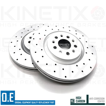 FOR MASERATI LEVANTE 3.0 D 3.0 Q4 DRILLED FRONT REAR BRAKE DISCS 345mm 330mm