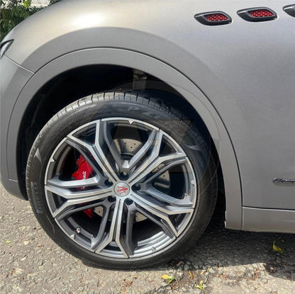 FOR MASERATI LEVANTE 3.0 D 3.0 FRONT REAR DRILLED BRAKE DISCS BREMBO PADS