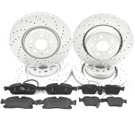 FOR MASERATI LEVANTE 3.0 D 2016- M161 FRONT REAR BRAKE DISCS PADS 345mm 330mm