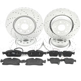 FOR MASERATI LEVANTE 3.0 D 3.0 Q4 CROSS DRILLED FRONT REAR BRAKE DISCS PADS
