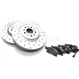 FOR MASERATI LEVANTE 3.0 D 2016- M161 FRONT REAR BRAKE DISCS PADS 345mm 330mm