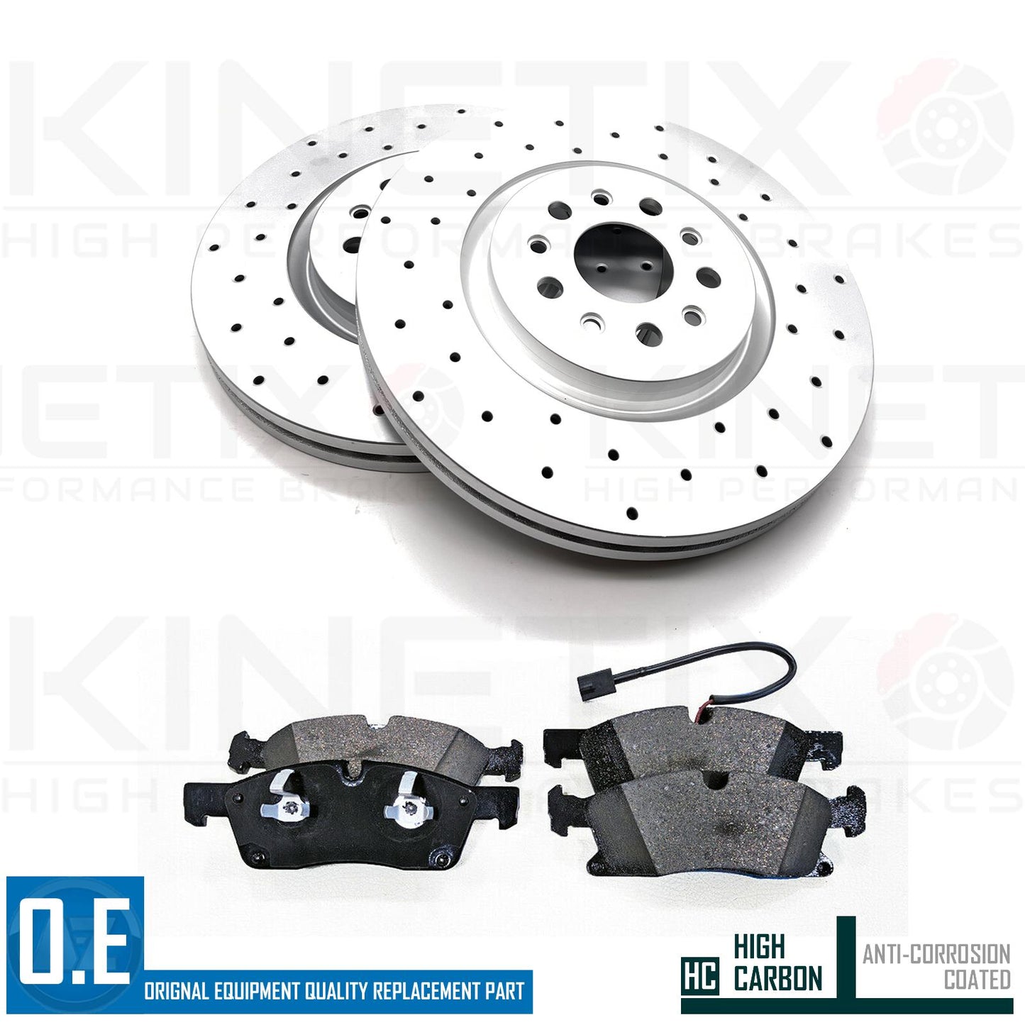FOR MASERATI LEVANTE 3.0 D 3.0 Q4 CROSS DRILLED FRONT REAR BRAKE DISCS PADS