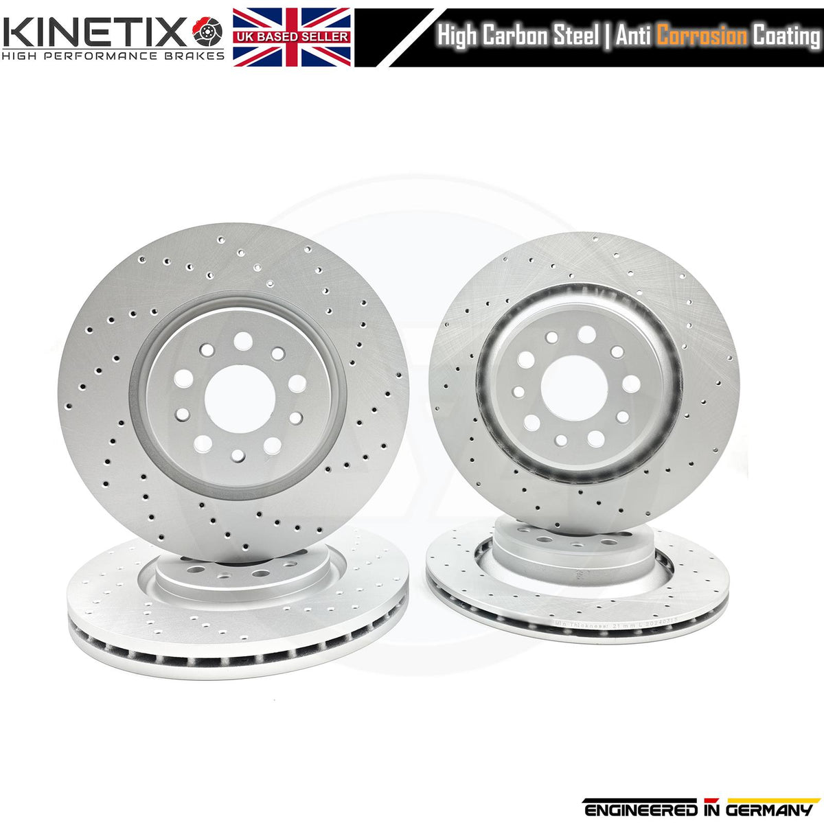 FOR MASERATI LEVANTE 3.0 D 2016- M161 FRONT REAR BRAKE DISCS PADS 345mm 330mm