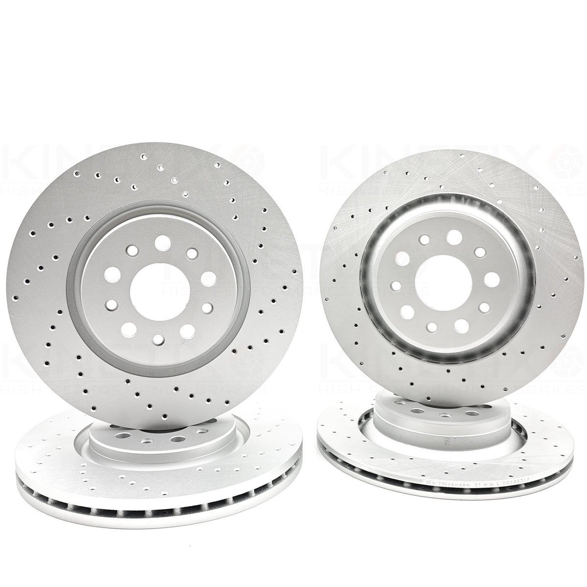 FOR MASERATI LEVANTE 3.0 D 2016- M161 FRONT REAR BRAKE DISCS PADS 345mm 330mm