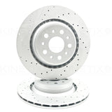 FOR MASERATI LEVANTE 3.0 D 3.0 Q4 CROSS DRILLED FRONT REAR BRAKE DISCS PADS