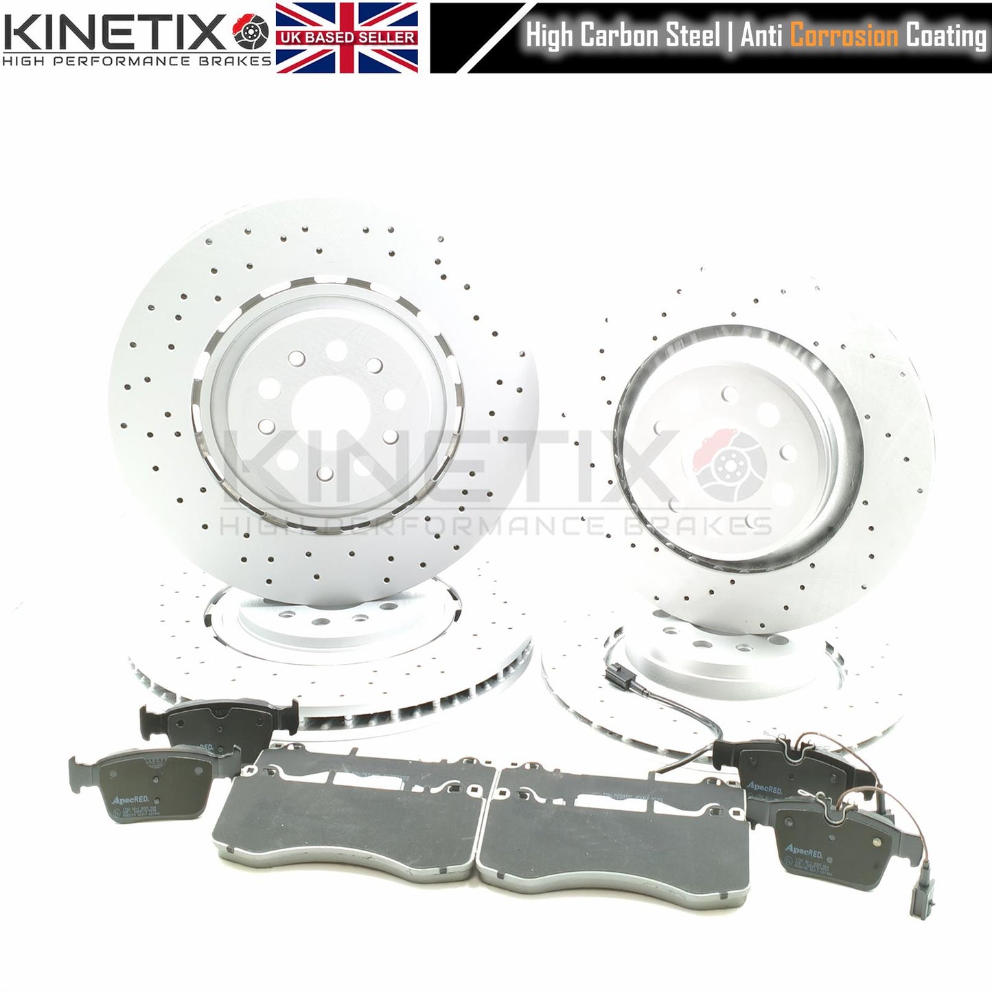 FOR MASERATI GHIBLI QUATTROPORTE LEVANTE 3.8 V8 GTS FRONT REAR BRAKE DISCS PADS