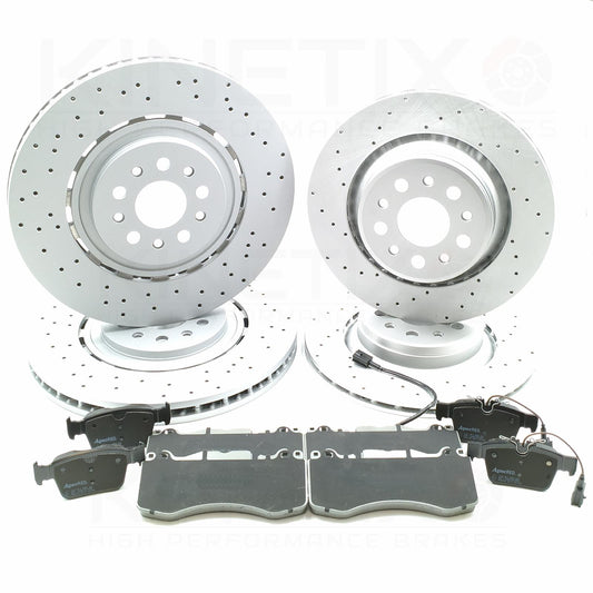 FOR MASERATI GHIBLI QUATTROPORTE LEVANTE 3.8 V8 GTS FRONT REAR BRAKE DISCS PADS