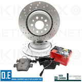 FOR MASERATI LEVANTE 3.0 D 3.0 Q4 CROSS DRILLED FRONT REAR BRAKE DISCS PADS