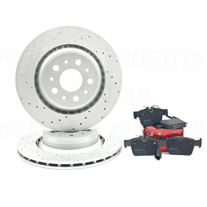 MASERATI GHIBLI 3.0/3.0D (2013-) M157 FRONT REAR BRAKE DISCS PADS SENSORS 345mm 330mm
