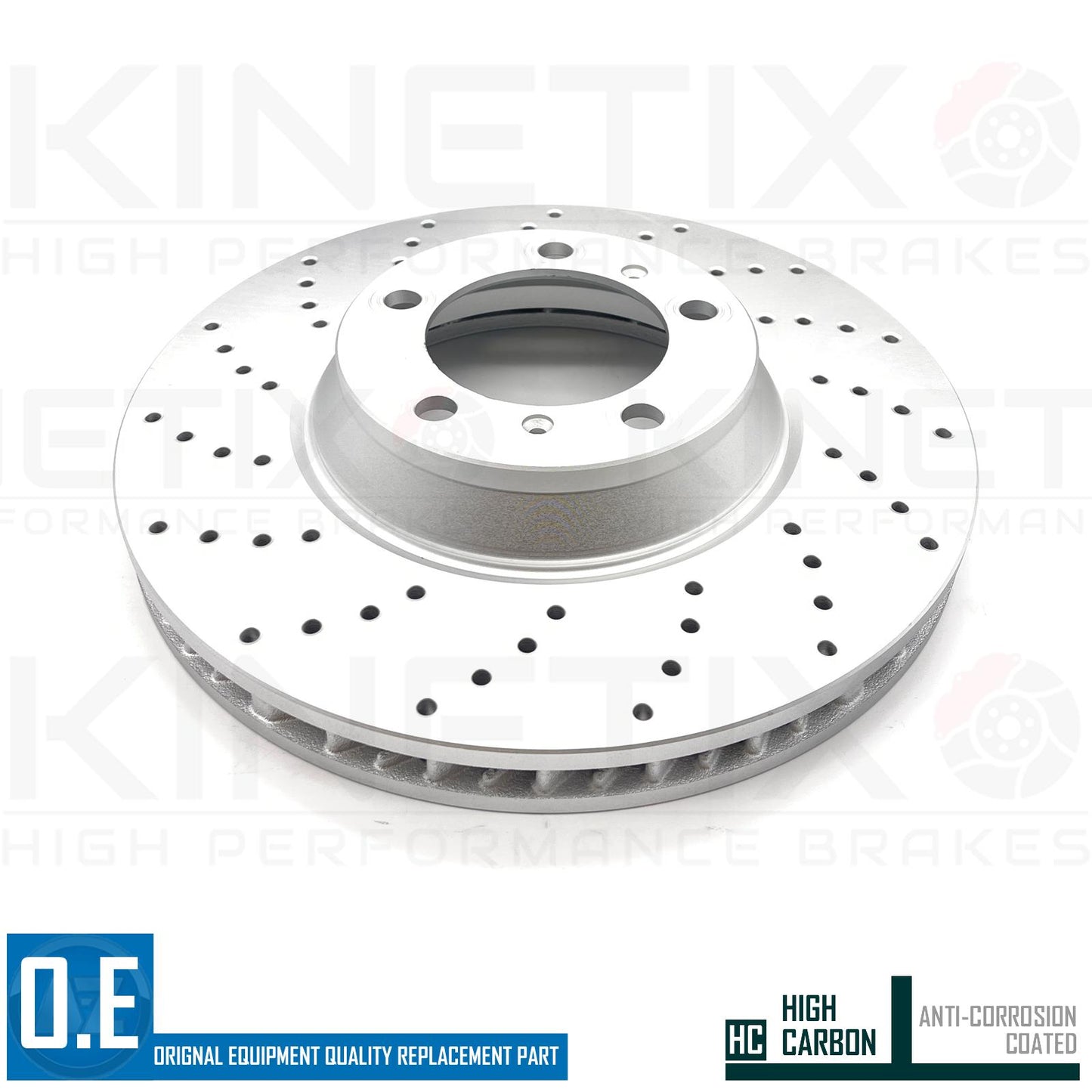 FOR PORSCHE PANAMERA 2.9 4 DRILLED FRONT PERFORMANCE BRAKE DISCS PADS 350mm