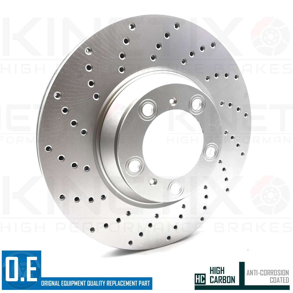 FOR PORSCHE PANAMERA 2.9 4 CROSS DRILLED FRONT BRAKE DISCS PAIR 350mm COATED