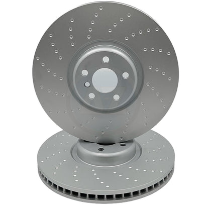 FOR BMW X5 X6 G05 G06 30d M SPORT DIMPLED FRONT BRAKE DISCS PAIR 395mm X 36mm