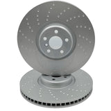 FOR BMW M 850i G14 G15 G16 M850i M SPORT FRONT DIMPLED BRAKE DISCS PAIR 395mm