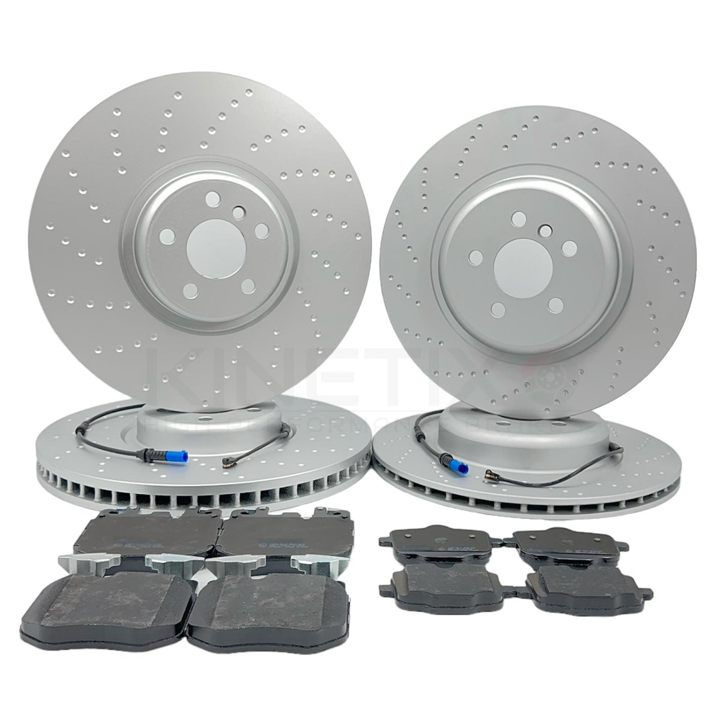 FOR BMW X7 M60i FRONT REAR BRAKE DISCS MINTEX PADS SENSORS 395m 370m