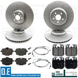 FOR BMW 530e 540i 540d M550d M550i G30 G31 FRONT REAR DIMPLED BRAKE DISCS PADS