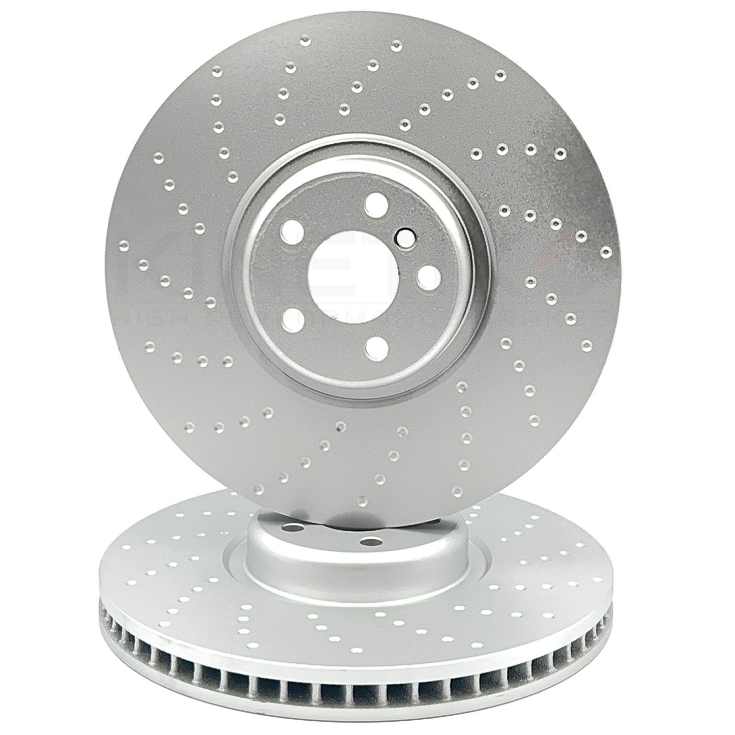 FOR BMW 740e 740Le G11 G12 M SPORT FRONT CROSS DIMPLED BRAKE DISCS PAIR 395mm