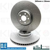FITS BMW 745Le G11 G12 M SPORT FRONT BRAKE DISCS APEC BLACK PADS SENSOR 395mm