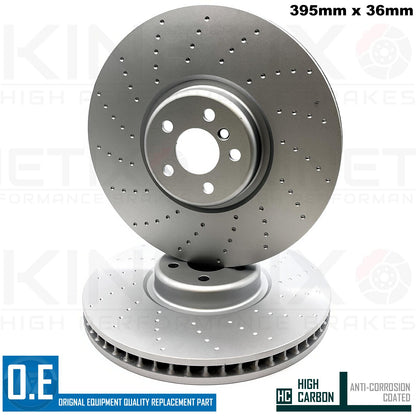 FITS BMW 750Li G11 G12 M SPORT FRONT BRAKE DISCS PERFORMANCE PADS SENSOR 395mm
