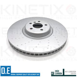 FOR BMW X5 45e G05 M SPORT FRONT REAR DIMPLED BRAKE DISCS 395mm 370mm FR RR