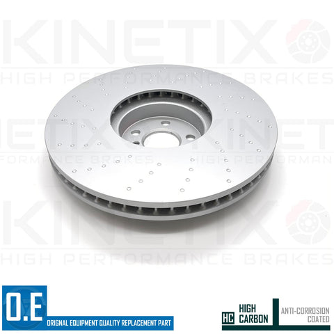 FOR BMW 740d M SPORT G11 G12 DIMPLED FRONT REAR BRAKE DISCS PADS 395mm 370mm