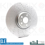 FOR BMW 840i G14 G15 G16 DIMPLED FRONT REAR BRAKE DISCS PADS WIRES 395mm 370mm